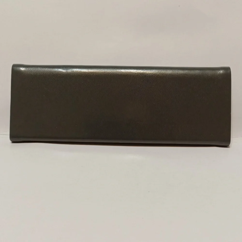 BULOVA Flat Glasses case Hardshell magnetic close Gray triangle fold